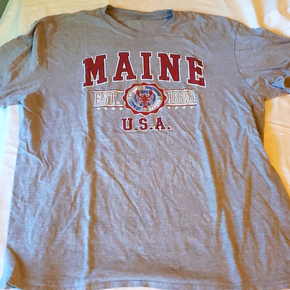 Tees T Shirt Lobster Maine XL Short Sleece Tee